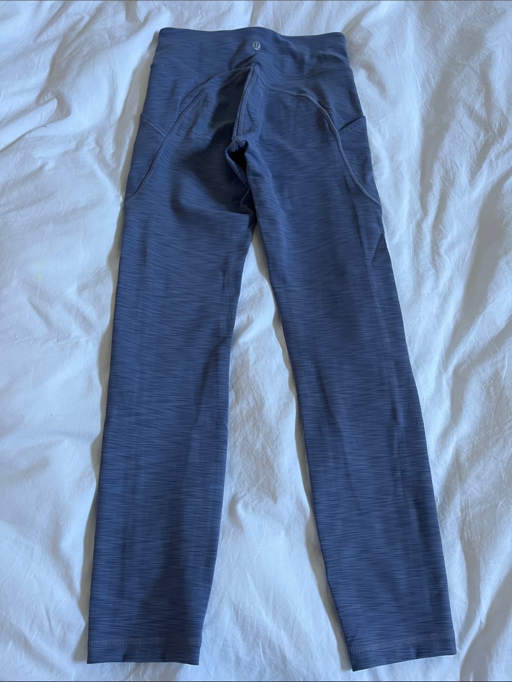 Lululemon Invigorate High-Rise Tight 25" Heathered Water Drop Size 4 periwinkle